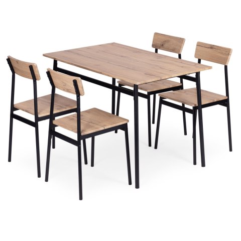 Zestaw mebli do jadalni kuchni stół + 4 krzesła MALMO ModernHome