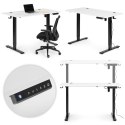 Biurko elektryczne regulowane 120x60 cm regulacja wysokości 72-117 cm ModernHome