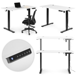 Biurko elektryczne regulowane 120x60 cm regulacja wysokości 72-117 cm ModernHome
