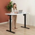 Biurko elektryczne regulowane 120x60 cm regulacja wysokości 72-117 cm ModernHome