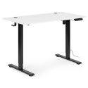 Biurko elektryczne regulowane 120x60 cm regulacja wysokości 72-117 cm ModernHome