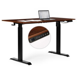 Biurko elektryczne regulowane 140x70 cm regulacja wysokości 76-121 cm ModernHome