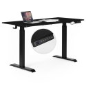 Biurko elektryczne regulowane 140x70 cm regulacja wysokości 76-121 cm ModernHome