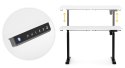 Biurko elektryczne regulowane 140x70 cm regulacja wysokości 76-121 cm ModernHome