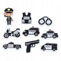 Grube piankowe policyjne naklejki do wanny do kąpieli policja