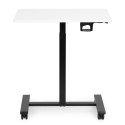 Mobilne biurko regulowane 70x48 cm stolik pod laptopa regulacja wysokości 71,5-112 cm ModernHome