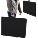 STÓŁ CATERINGOWY SKŁADANY W WALIZKĘ 240x74x74CM 150KG CZARNY