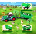 TRAKTOR Z PRZYCZEPĄ ZdalnieSTEROWANY AkumulatorŁADOWARKA zwierzęta QH205-2D