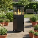 Ogrzewacz gazowy promiennik grzejnik 13 kW szklany na ogród patio reduktor kamienie wulkaniczne pokrowiec MultiGarden