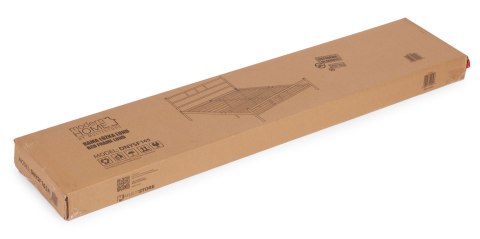 Łóżko metalowe 160x200 cm ze stelażem czarna rama ModernHome