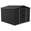 DOMEK OGRODOWY NARZĘDZIOWY METALOWY 257X257X202CM