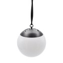 LAMPA SOLARNA PLASTIKOWA KULA WISZĄCA NA KLIPS 10X30CM KPL.2SZT