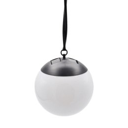 LAMPA SOLARNA PLASTIKOWA KULA WISZĄCA NA KLIPS 10X30CM KPL.2SZT