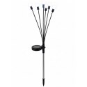 LAMPA SOLARNA TAŃCZĄCE NA WIETRZE KULECZKI BIAŁE 6 LED 72CM ZIMNY BIAŁY