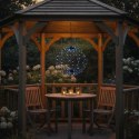 LAMPA SOLARNA WISZĄCA KULA 30CM 120 LED ZIMNY BIAŁY