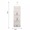 2x Organizer Wiszący do Pokoju Dziecka Kieszeń na Zabawki do łazienki 60 cm
