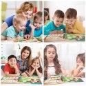 Książeczka Edukacyjna Dinozaury Puzzle Na Rzep Alfabet Kształty Montessori