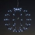 LAMPA SOLARNA WISZĄCA KULA 30CM 120 LED ZIMNY BIAŁY