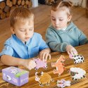 Moje pierwsze puzzle farma 28 elementów w kolorowej puszce dla dzieci