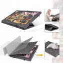 Ogromna mata filcowa do puzzli Stolik zamykany 6 szuflad organizer 77x54 cm