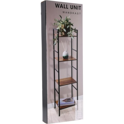 REGAŁ PÓŁKA STOJĄCA 4 POZIOMOWA MDF METAL 29,5x23,5x106,5CM