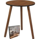 STOLIK KAWOWY 40x40x41CM BLAT DREWNIANY
