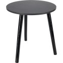 STOLIK KAWOWY 40x41CM BLAT OKRĄGŁY MDF CZARNY
