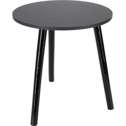 STOLIK KAWOWY 40x41CM BLAT OKRĄGŁY MDF CZARNY