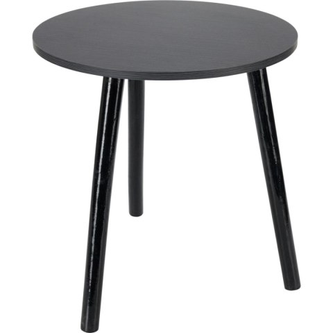 STOLIK KAWOWY 40x41CM BLAT OKRĄGŁY MDF CZARNY
