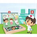Tablica suchościeralna magnetyczna układanka lekarz doktor edukacyjna