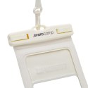 WODOODPORNE ETUI POKROWIEC NA TELEFON 12X22,5CM PVC ENERO CAMP KREMOWE
