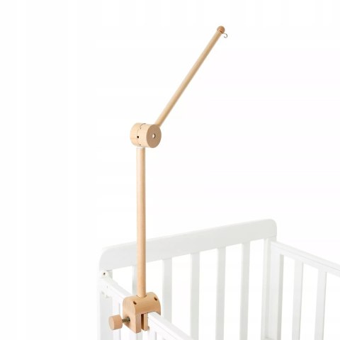 Karuzelka do Łóżeczka Dziecięcego Boho Naturalne Drewno z pałąkiem Balon