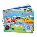 Cicha Książeczka Montessori Pojazdy na rzepy DIY Edukacyjna dla dzieci