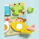 Drewniana układanka 3D Zwierzątka dla dzieci - puzzle edukacyjne 18m+