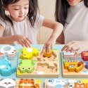 Drewniana układanka 3D Zwierzątka dla dzieci - puzzle edukacyjne 18m+