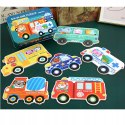 Moje pierwsze puzzle pojazdy 30 el. w kolorowej puszce dla dzieci