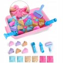 Piasek Kinetyczny dla dzieci Magiczny cukiernia babeczki 1,5 kg Foremki 3+