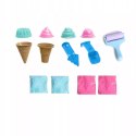 Piasek Kinetyczny dla dzieci Magiczny lodziarnia 1kg lody Foremki 3+