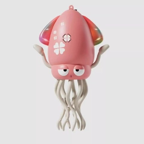 Tańcząca kałamarnica USB - Zabawka Interaktywna z Muzyką i LED + Wędka