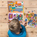Układanka magnetyczna Montessori dla dzieci środki transportu puzzle