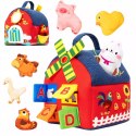 Zestaw Montessori 7w1 Farma Sensoryczna Domek Wiatrak 6-12 m+ dla dzieci