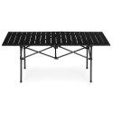 Stolik turystyczny składany 120x55 cm kempingowy z torbą czarny MultiGarden