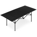 Stolik turystyczny składany 120x55 cm kempingowy z torbą czarny MultiGarden