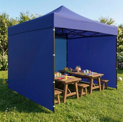 Dach poszycie 3x3 m do namiotu pawilonu ogrodowego 420D PVC niebieski MultiGarden