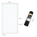 Agrowłóknina czarna agrotkanina UV 135g mata antychwastowa 3,2x50m kołki MulltiGarden