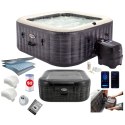 Nadmuchiwane SPA kwadratowe basen z hydromasażem 4 os. 175x71 cm akcesoria premium INTEX 28450
