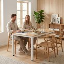 Stół do kuchni jadalni dla 4-5 osób biurko komputerowe 120x60 cm jasny dąb ModernHome