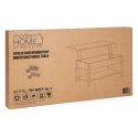 Stolik kawowy rozkładany blat podnoszony 90 cm schowek półka dąb sonoma ModernHome