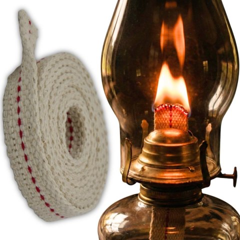 KNOT PŁASKI DO LAMPY NAFTOWEJ I POCHODNI 100x1,2x0,3 CM