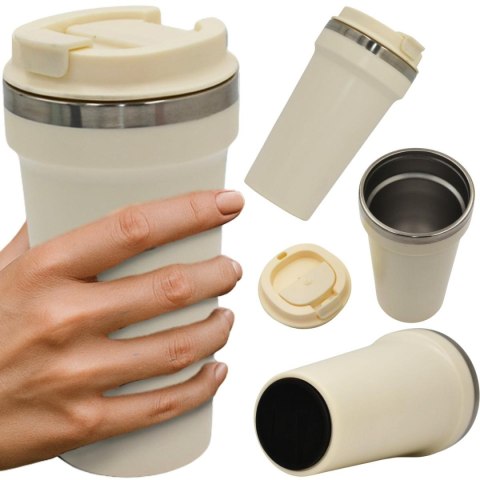 KUBEK TERMICZNY TURYSTYCZNY EXCELLENT HOUSEWARE 500ML - ECRU